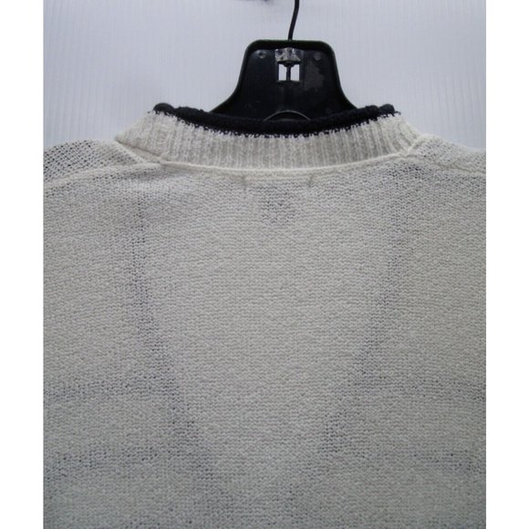 Eddie Bauer Sweater Petites Small Cardigan Striped Pockets Snap Up - Picture 7 of 10